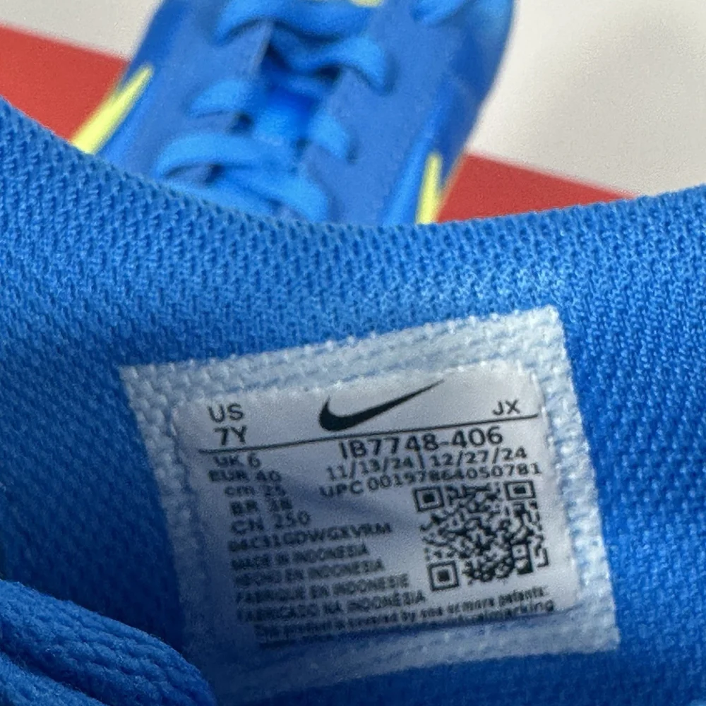 Nike Cortez Blue and Lime Green Retro Sneakers